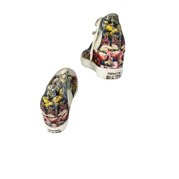 Converse Chuck Taylor All Star Lux Hi Hidden Heel Floral Wedge Size 8.5 - Picture 2 of 6